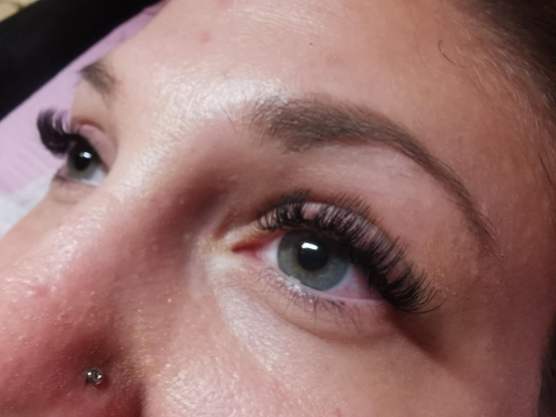 Wimpernverlängerung Ergebnis