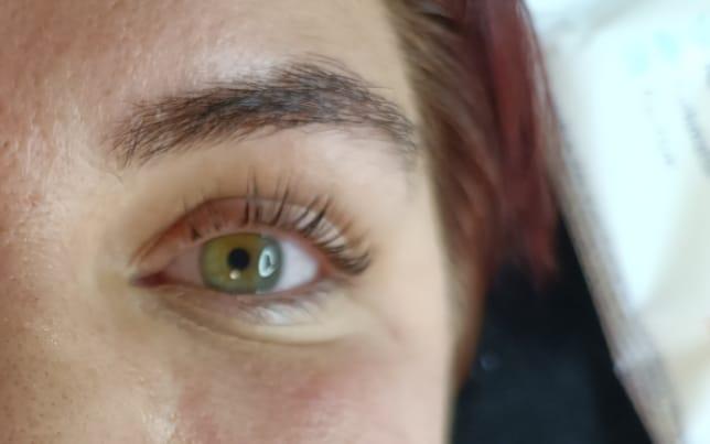 Lashlifting Ergebnis Nahaufnahme